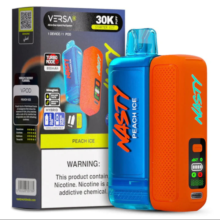 Nasty Versa S VPOD 30000Puffs
Puff Kit(Pod +Battery)- Peach Ice