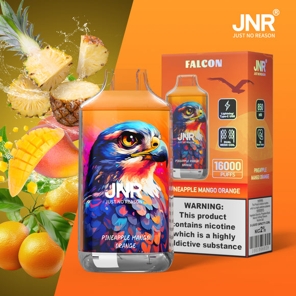 FALCON JNR JUST NO REASON 16000 PUFFS- Pineapple Mango Orange