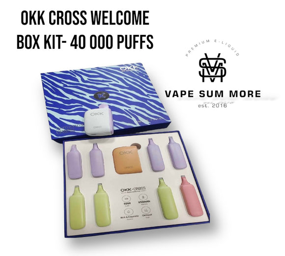 OKK Cross Welcome Box Kit- 40 000 PUFFS