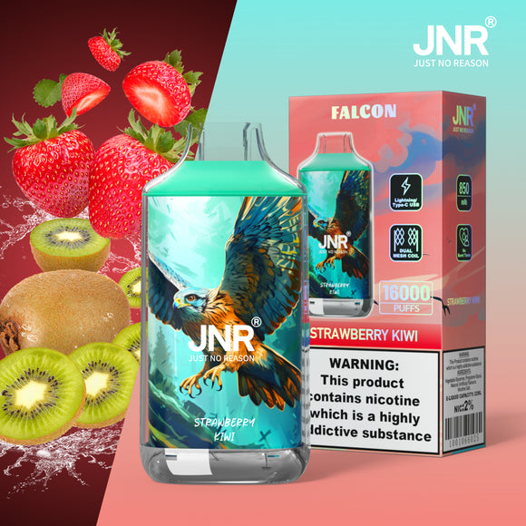 FALCON JNR JUST NO REASON 16000 PUFFS- Strawberry Kiwi