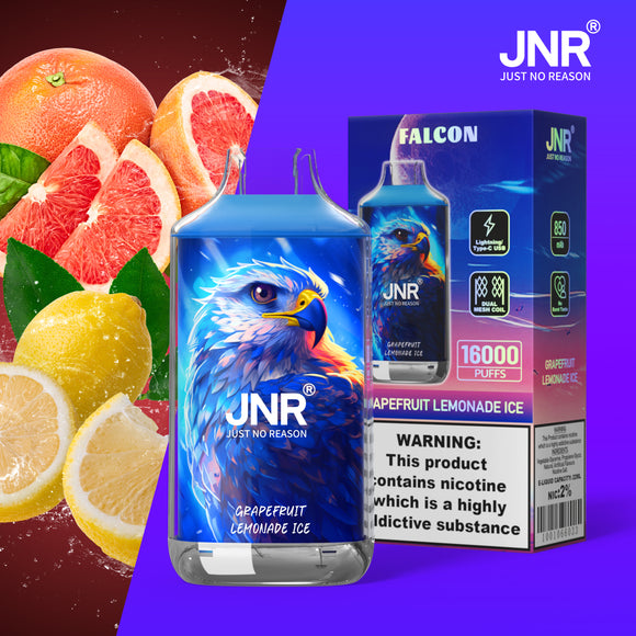 FALCON JNR JUST NO REASON 16000 PUFFS- Grapefruit Lemonade Ice