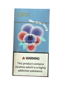 OKK CROSS CARTRIDGE 5000 PUFFS- 
Blue Rasp Cherry