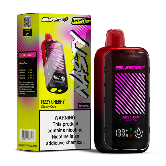 NASTY SURGE PLUS 55K PUFFS- FIZZY CHERRY/ CHERRY COLA