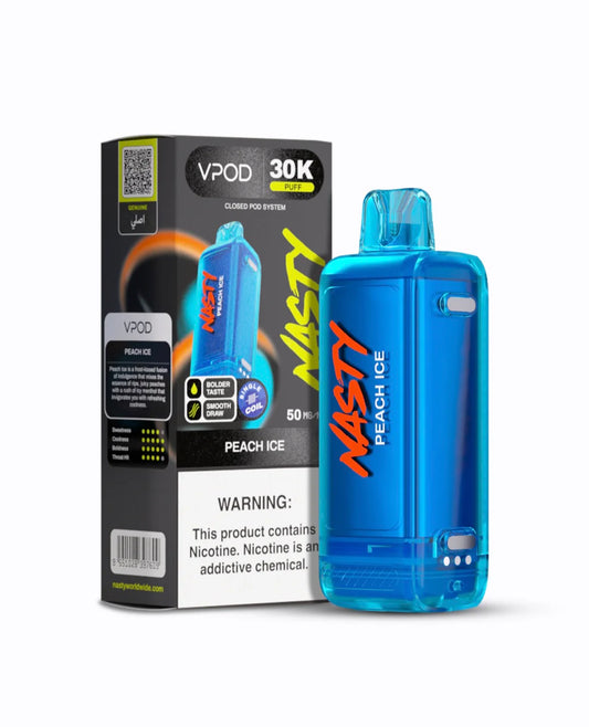 NASTY VERSA S VPOD 30000 PUFF REPLACEMENT POD- PEACH ICE