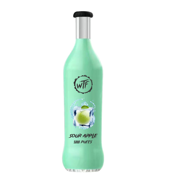 Sour Apple BY WHAT THE FOG 5000 PUFFS ZERO NICOTINE
