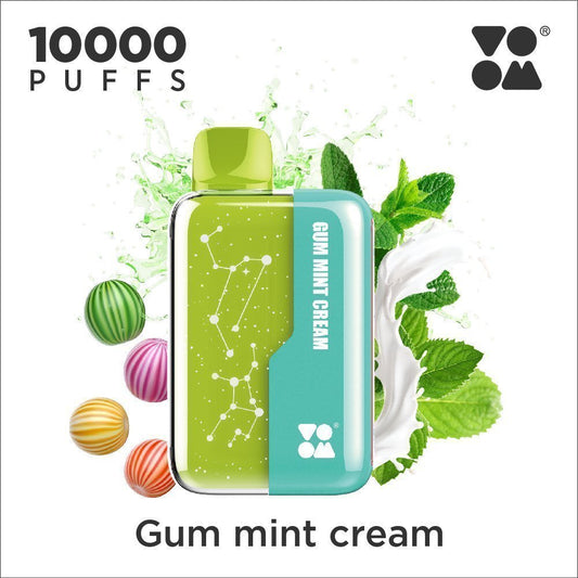 VOOM Galaxy 10000puffs 50mg- Gum Mint Cream