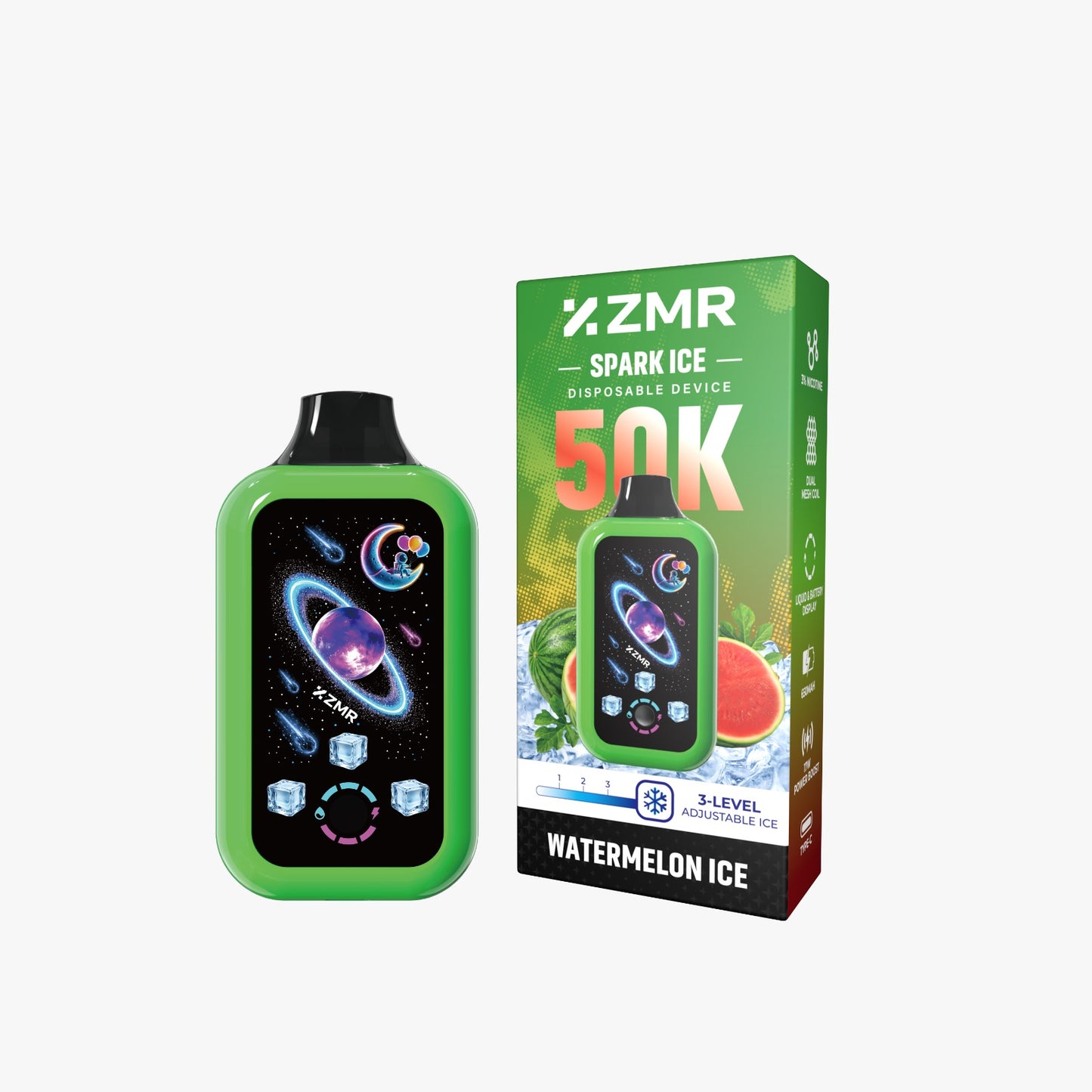 Zmr Spark Ice Watermelon Ice 50K Puffs Disaposable