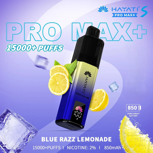 Hayati Pro Max 15000 Puffs 50Mg-Blue Razz Lemonade