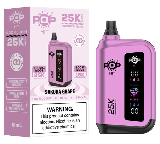 Pophits 25000 Puffs 50Mg- Sakura Gape