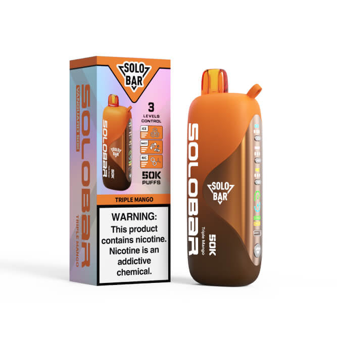 Solobar Vanguard 50000 Puffs
50Mg- Triple Mango