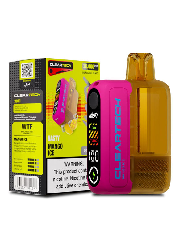 NASTY CLEARTECH 38KPUFFS- MANGO ICE
