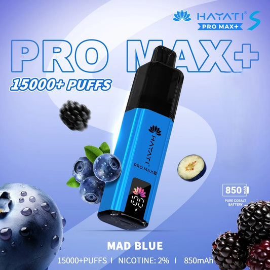 Hayati Pro Max-15000 Puffs 50Mg
Mr Blue