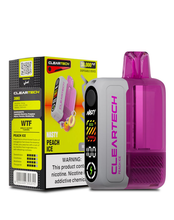 NASTY CLEARTECH 38KPUFFS- Peach Ice