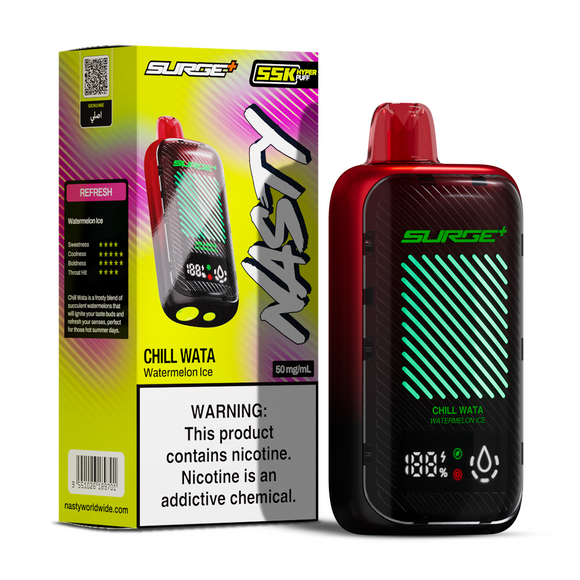 NASTY SURGE PLUS 55K PUFFS- CHILL WATA/ WATERMELON ICE
