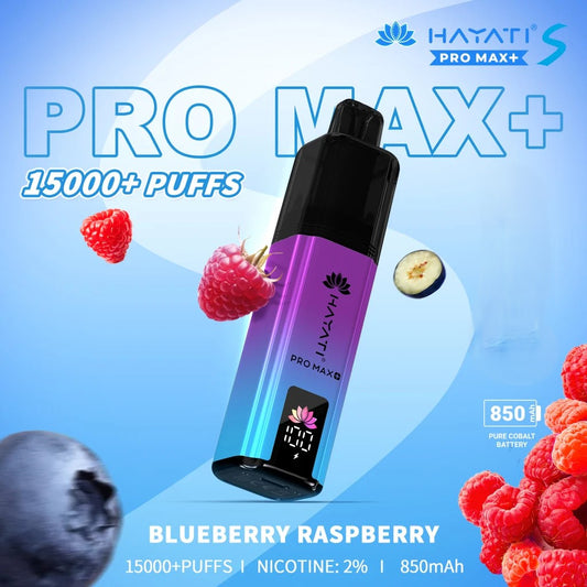Hayati Pro Max-15000 Puffs
Blueberry Raspberry