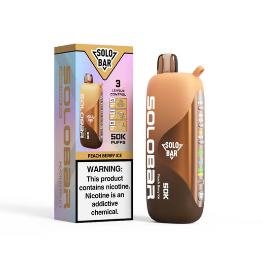 Solobar Vanguard 50000 Puffs 50Mg- PEACH BERRIES ICE