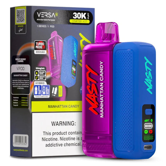 Nasty Versa S VPOD 30000Puffs Puff Kit(Pod +Battery)- Manhattan Candy