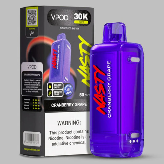 NASTY VERSA S VPOD 30000 PUFF REPLACEMENT POD- CRANBERRY GRAPE