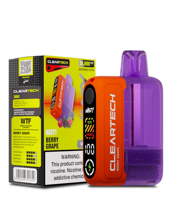 NASTY CLEARTECH 38KPUFFS- BERRY GRAPE