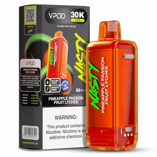 Nasty Versa S VPOD 30000 Puff
Replacement Pod- Pineapple
Passionfruit Lychee