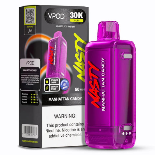 NASTY VERSA S VPOD 30000 PUFF REPLACEMENT POD- MANHATTAN CANDY
