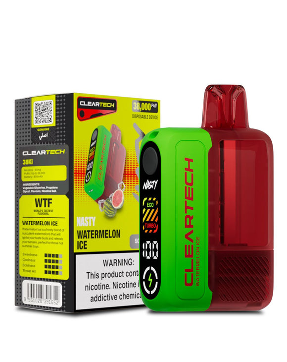 NASTY CLEARTECH 38KPUFFS- WATERMELON ICE