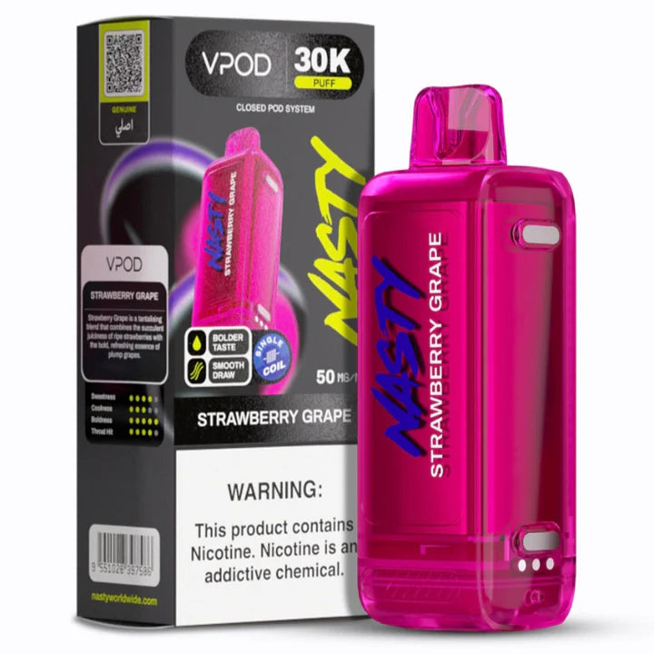 NASTY VERSA S VPOD 30000 PUFF REPLACEMENT POD- STRAWBERRY GRAPE