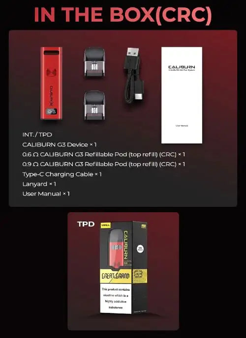 Uwell Caliburn G3 Pod system