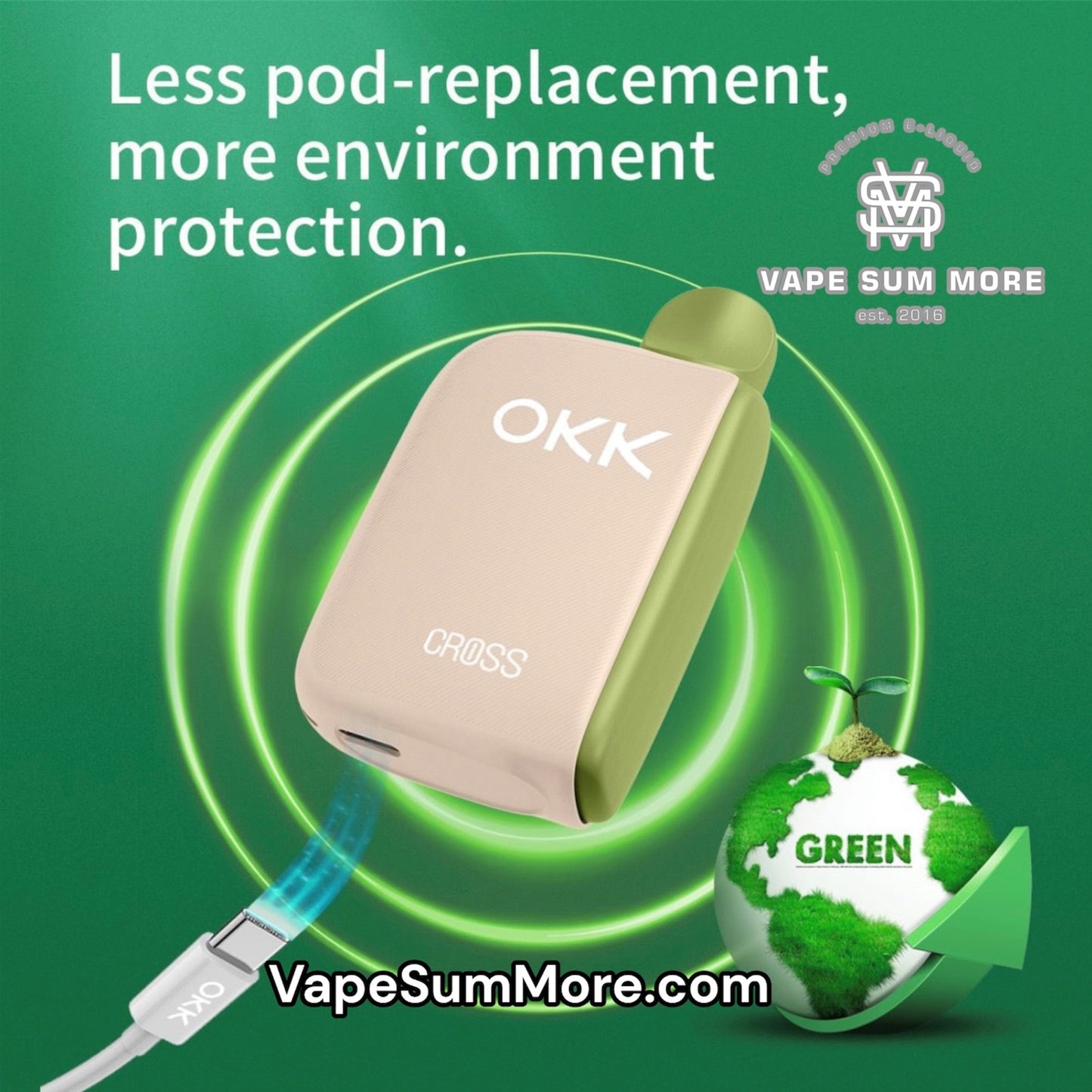 OKK CROSS CARTRIDGE 5000 PUFFS- BLUEBERRY ICED GRAPE