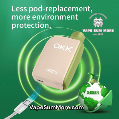 OKK CROSS CARTRIDGE 5000 PUFFS- ICED MANGO
