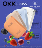 OKK CROSS CARTRIDGE 5000 PUFFS- STRAWBERRY GRAPE