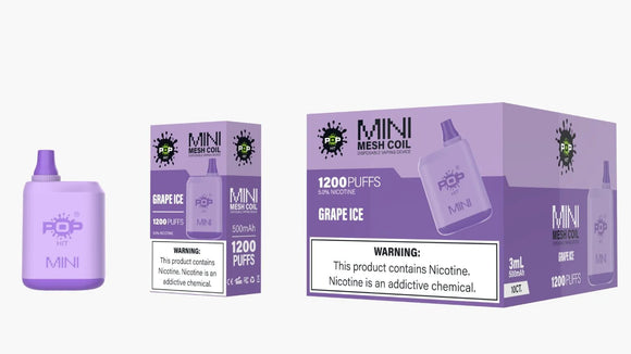 POP HIT Mini 1200 puffs - Grape Ice – Vape Sum More