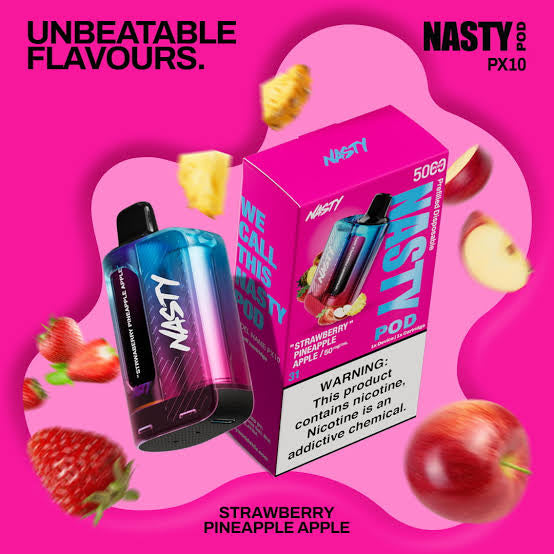 NASTY PX10 POD CARTRIDGE 5000X2- Strawberry Pineapple Apple