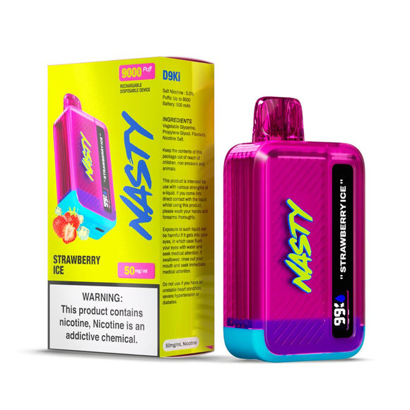 Nasty Bar Disposable 9000 Puffs- Strawberry Ice