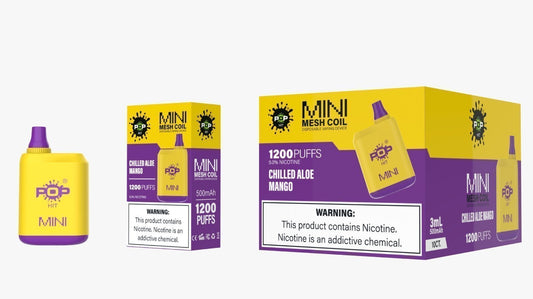 POP HIT Mini 1200 puffs - Chilled Aloe Mango