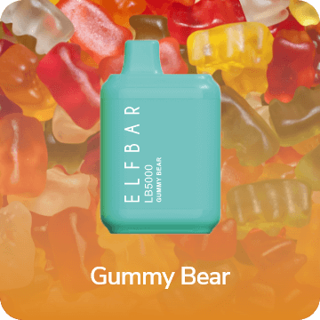 Pod descartável Elf Bar LB - 5000 Puffs - Gummy Bear - Reino do Vapor