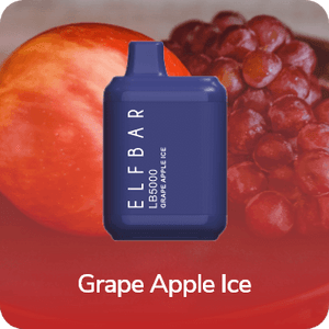 GRAPE APPLE ICE ELFBAR LB5000- 5000 PUFFS DISPOSABLE POD DEVICE 650MAH | 5% NIC SALT