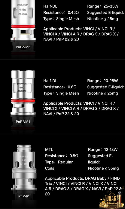 Voopoo PNP Replacement Coils