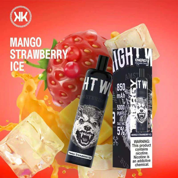 5000 PUFFS- Mango Strawberry Ice- DISPOSABLE DEVICE BY KK ENERGY